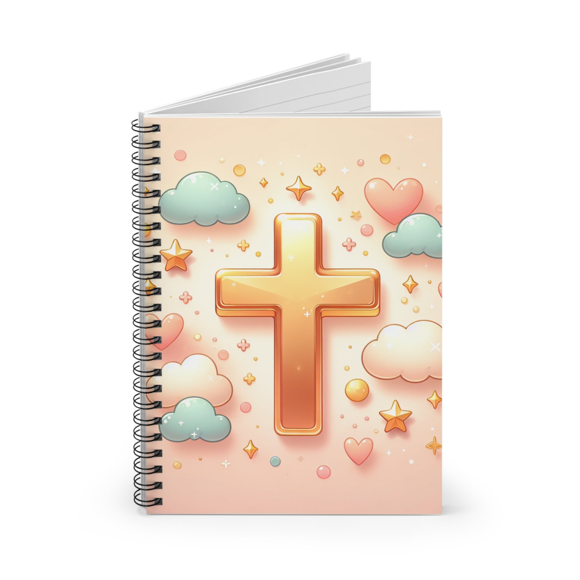 Pastel Cross Spiral Notebook