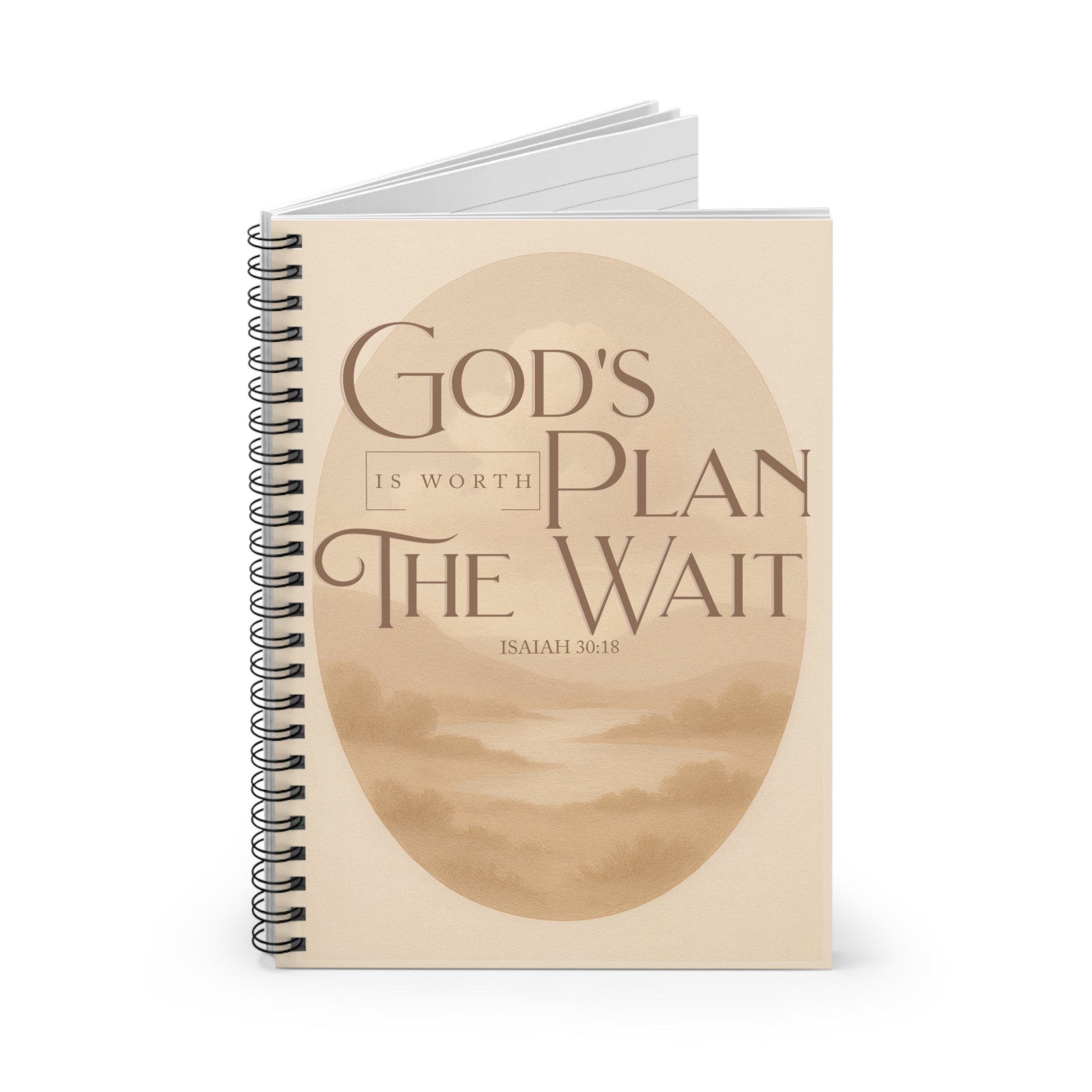 God's Plan Is Worth The Wait - Spiral Notebook