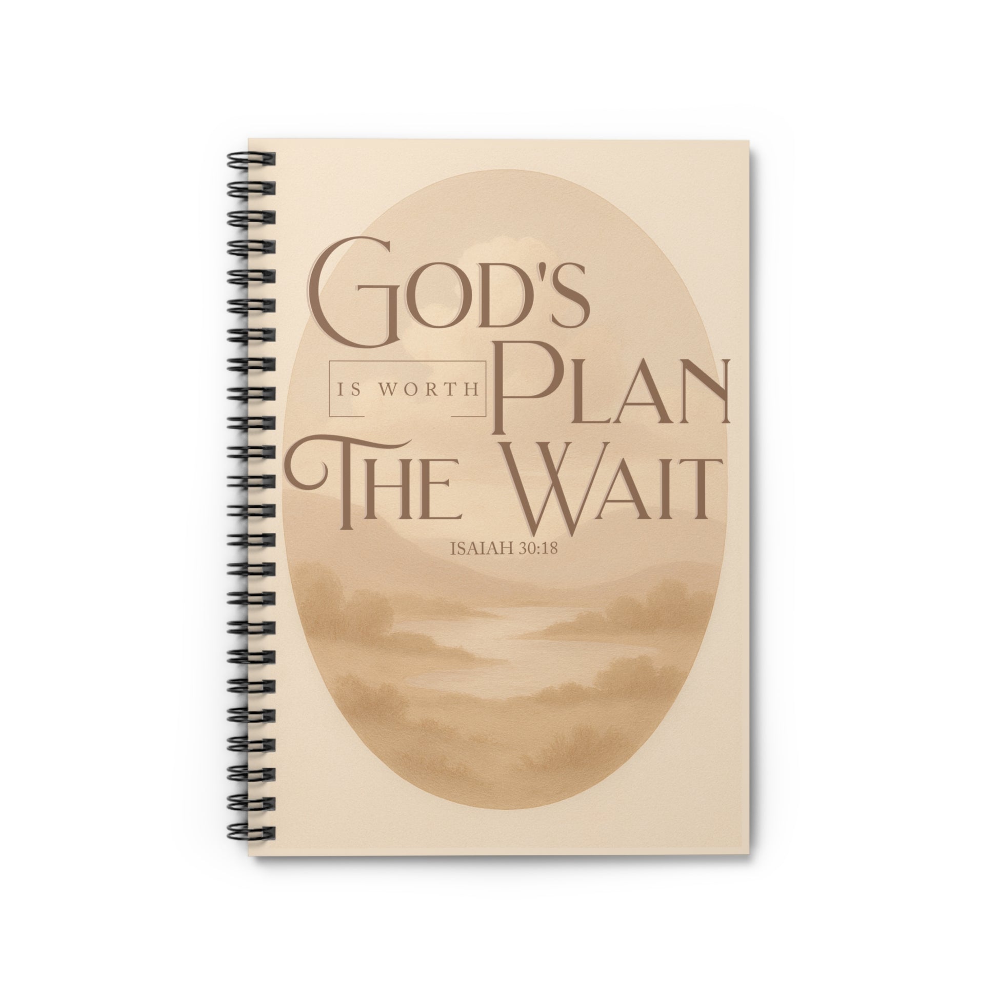 God's Plan Is Worth The Wait - Spiral Notebook