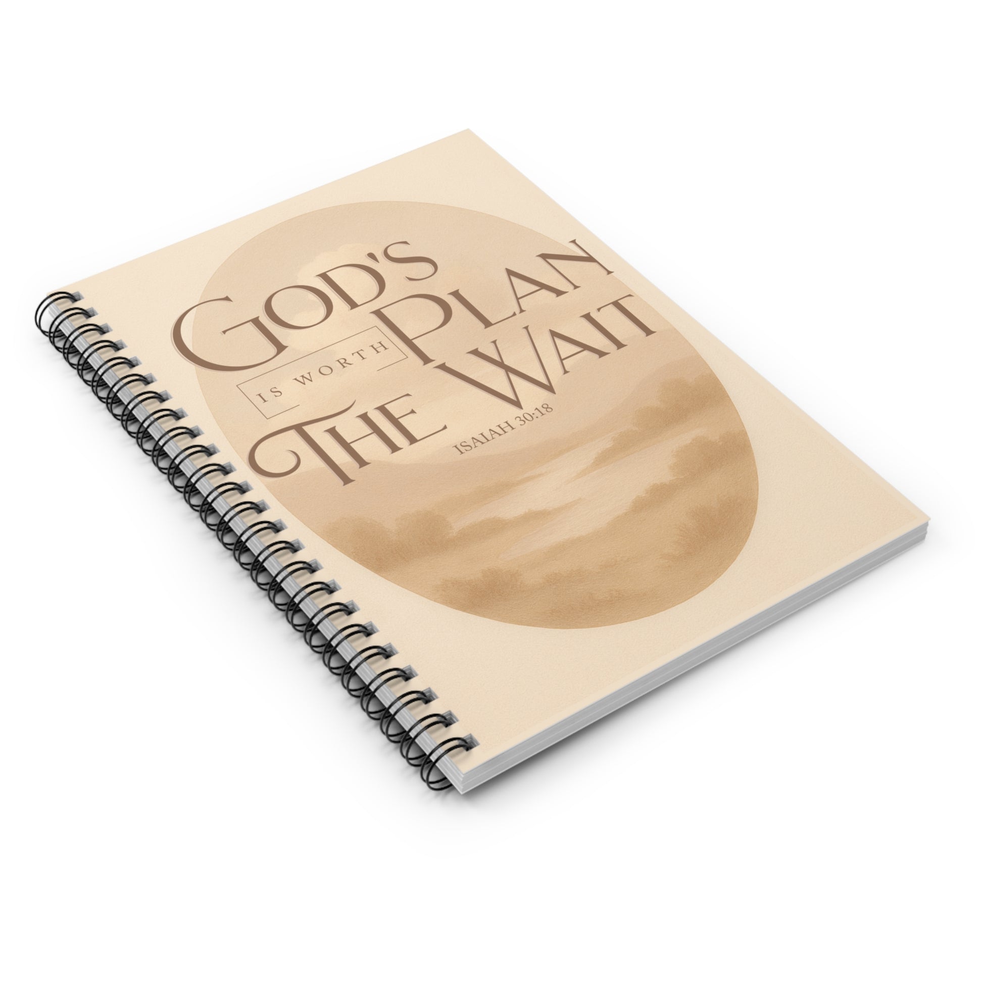 God's Plan Is Worth The Wait - Spiral Notebook